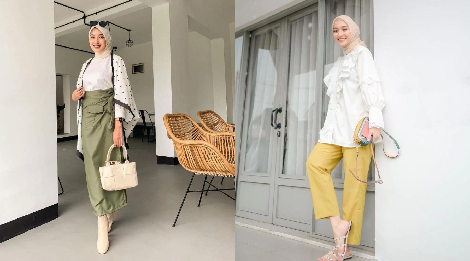 Tips Mix & Match Baju Putih Hijab Modis