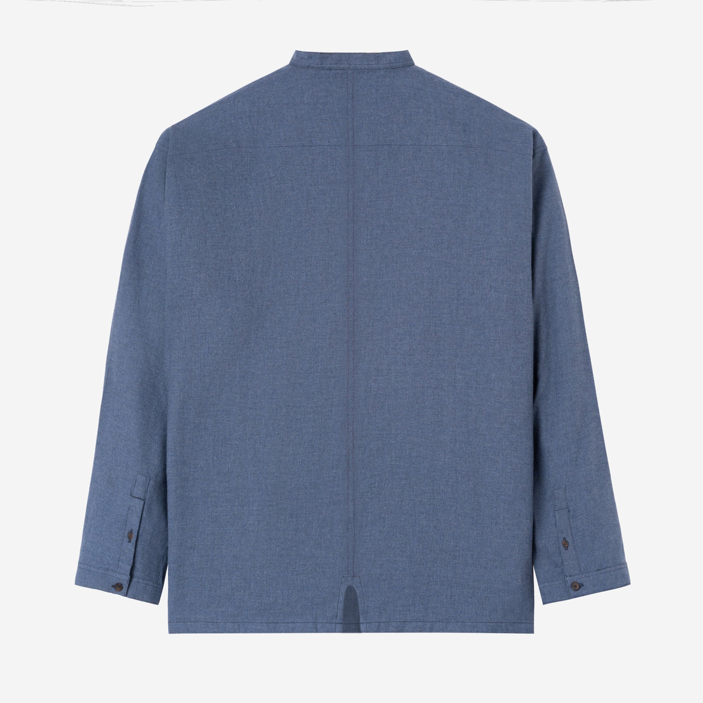 Nadeer Shirt Long Sleeve - Grey Blue