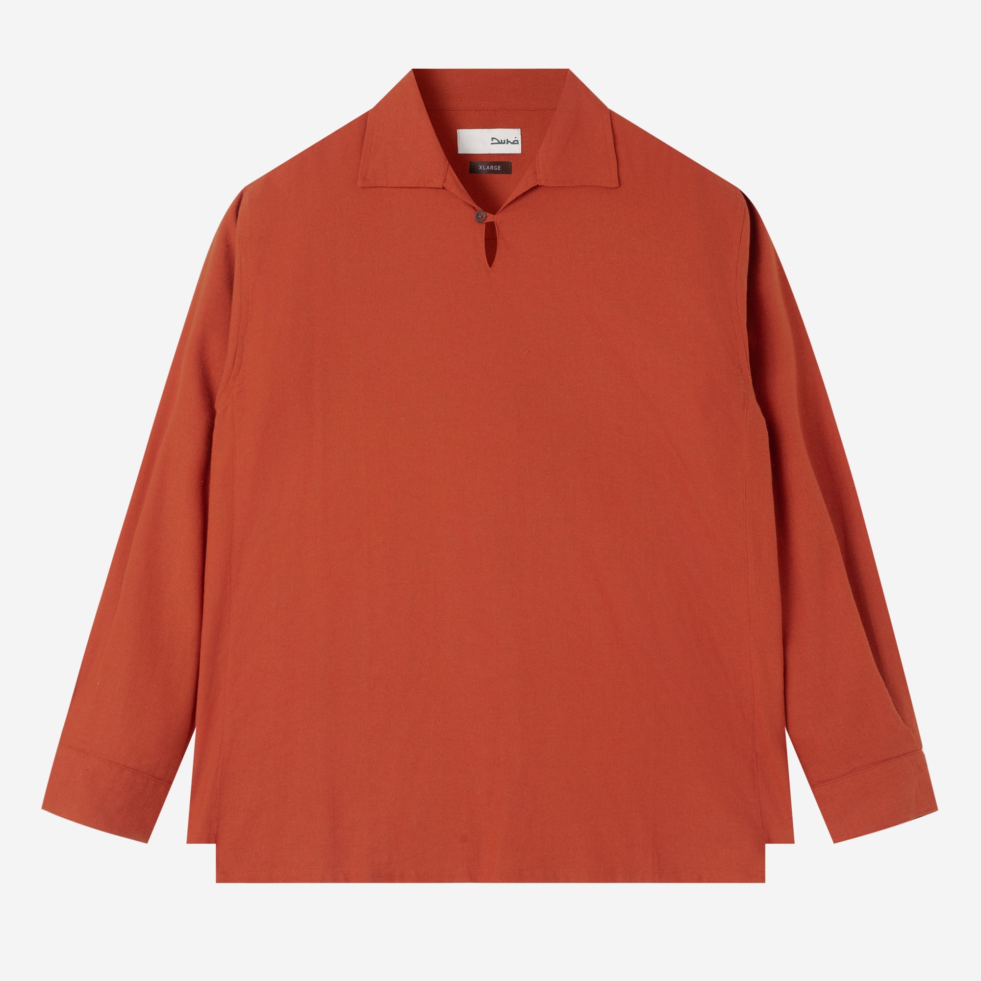 Dhia Pull-Over Shirt Long Sleeve - Terracotta