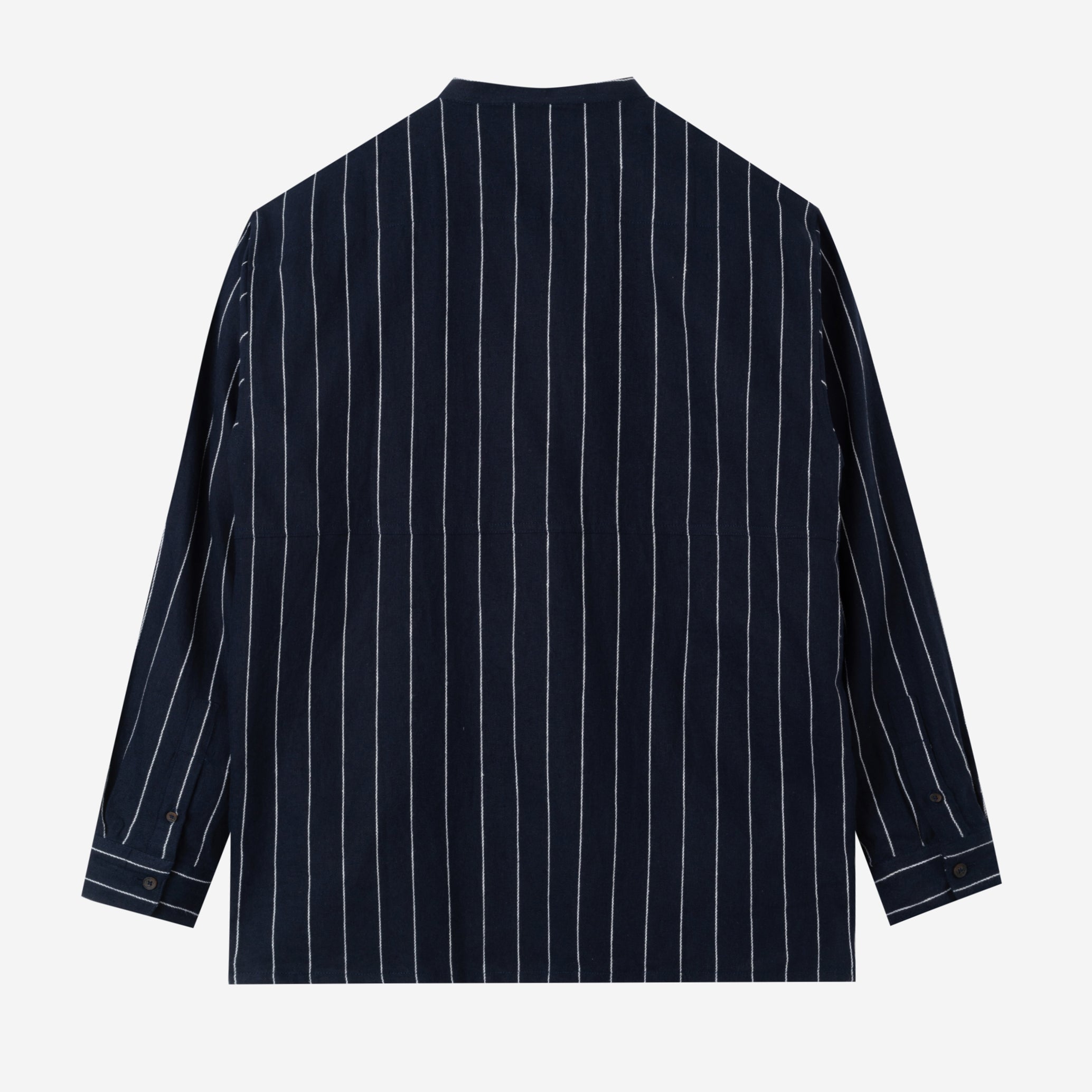 Baraa Shirt Long Sleeve - Navy Stripe