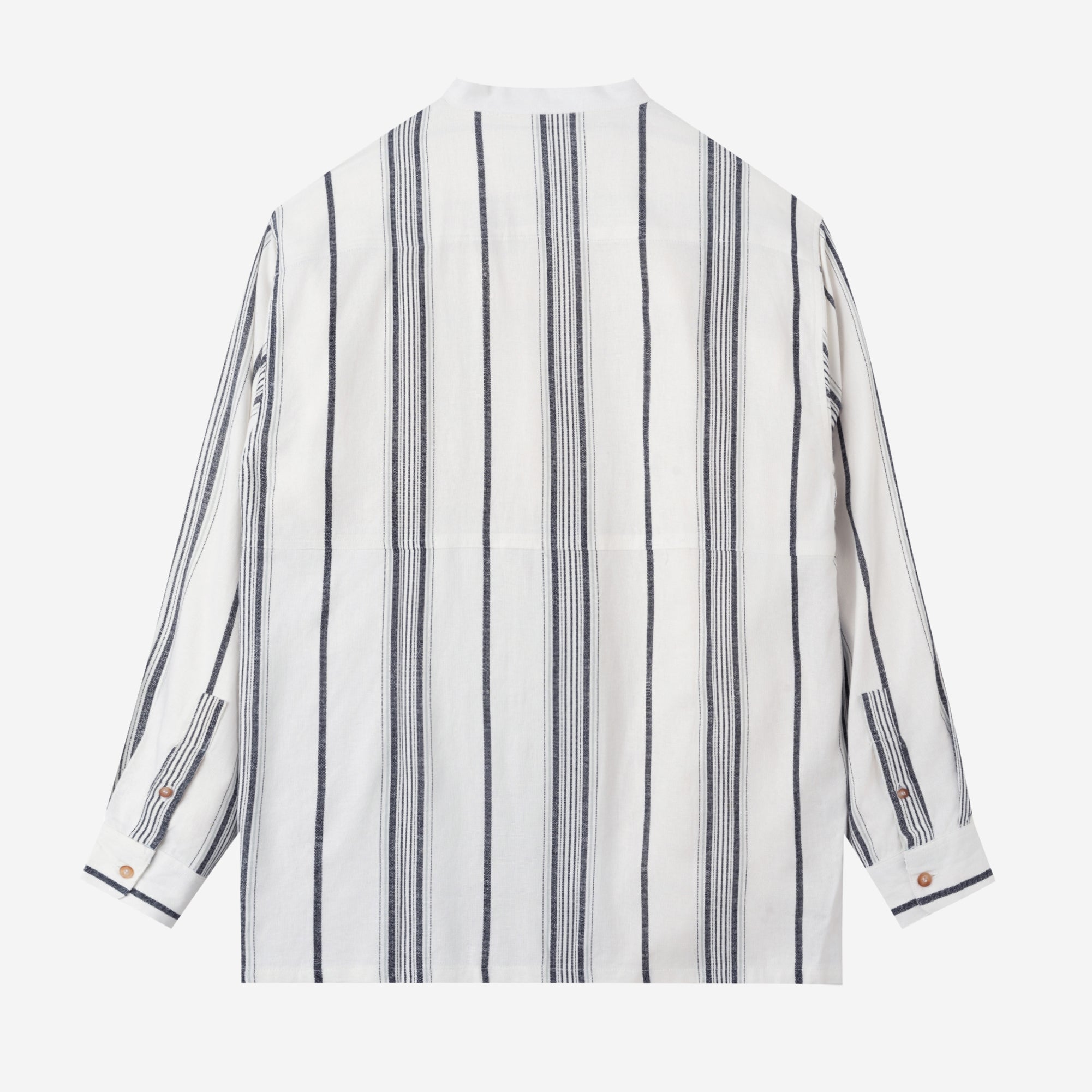 Baraa Shirt Long Sleeve - White Black