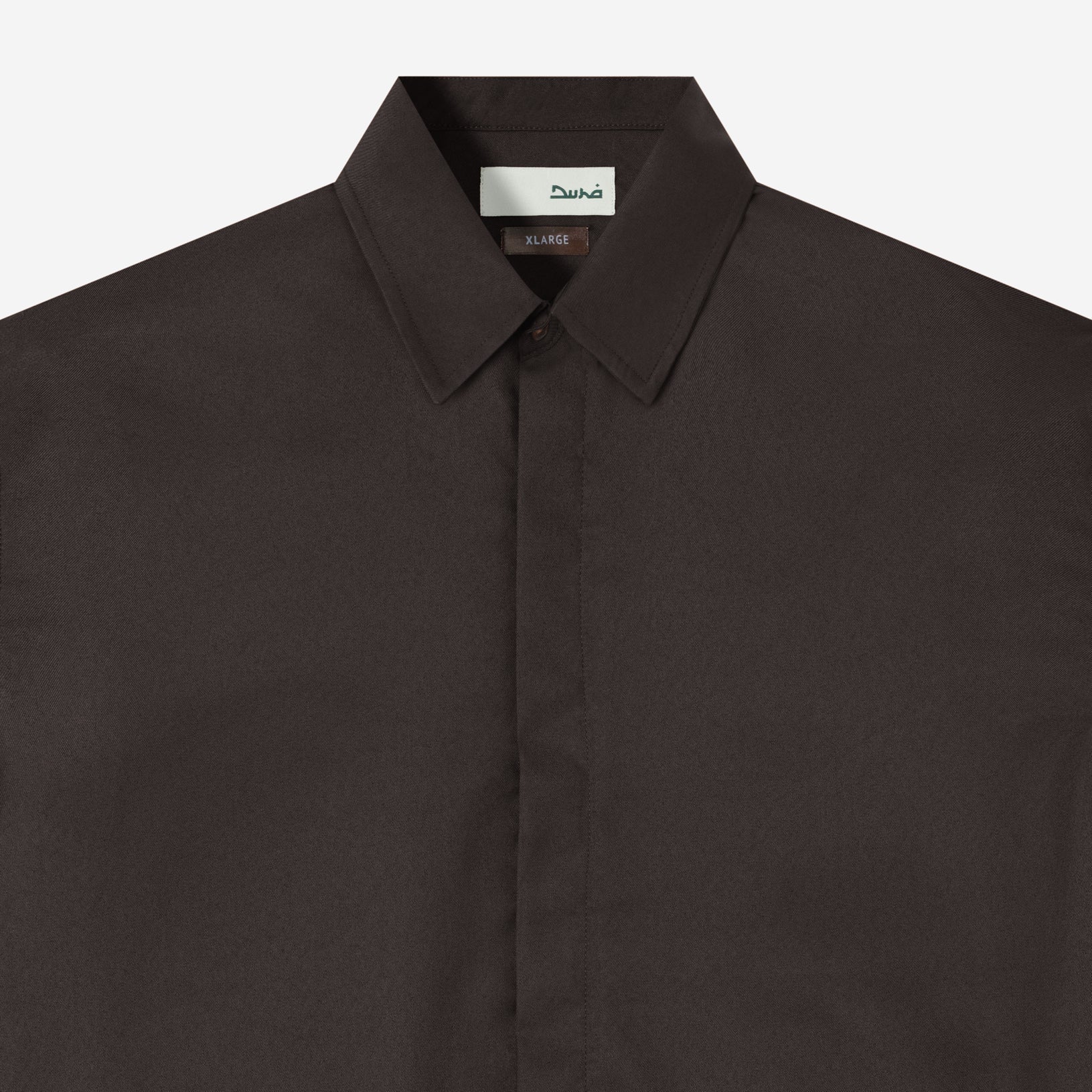 Hamz Shirt Long Sleeve - Dark Brown