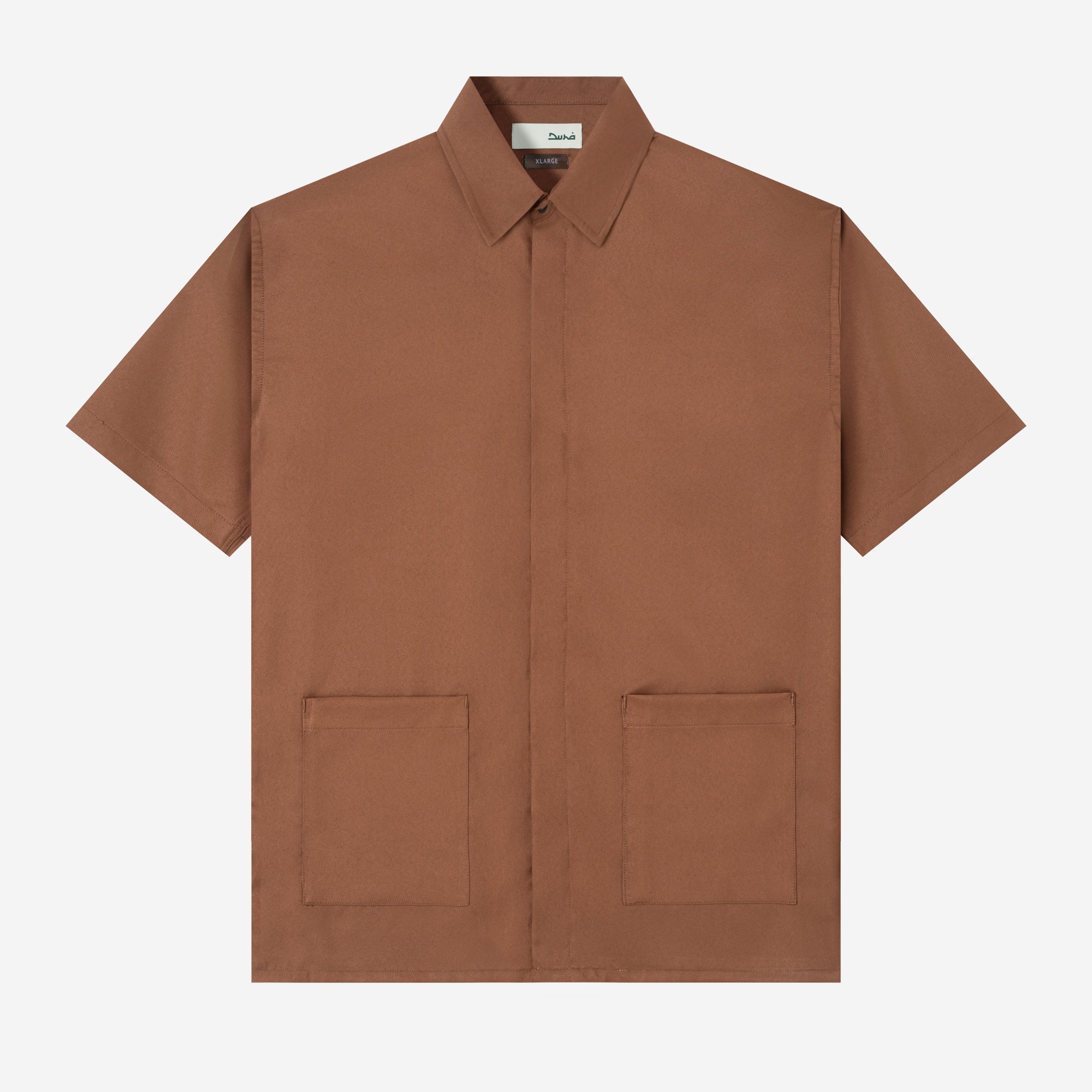 Hamz Shirt Short Sleeve - Brown