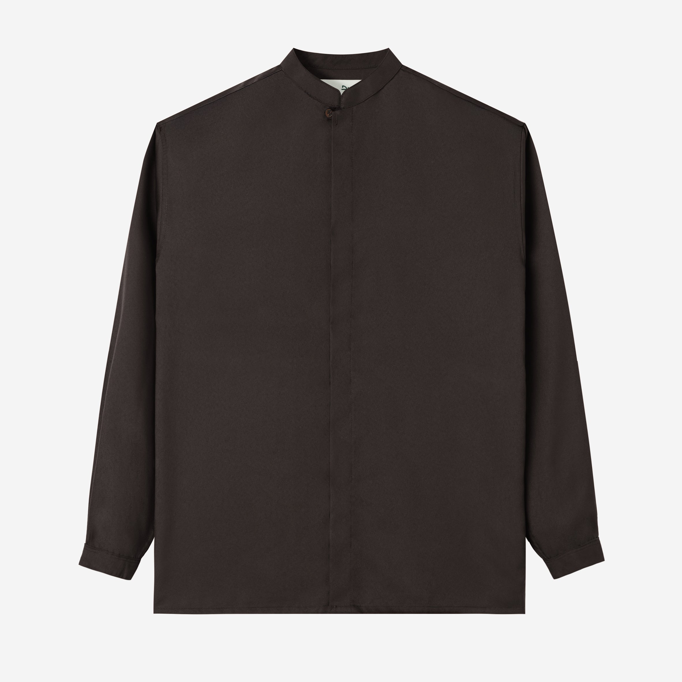 Zayd Shirt Long Sleeve - Dark Brown