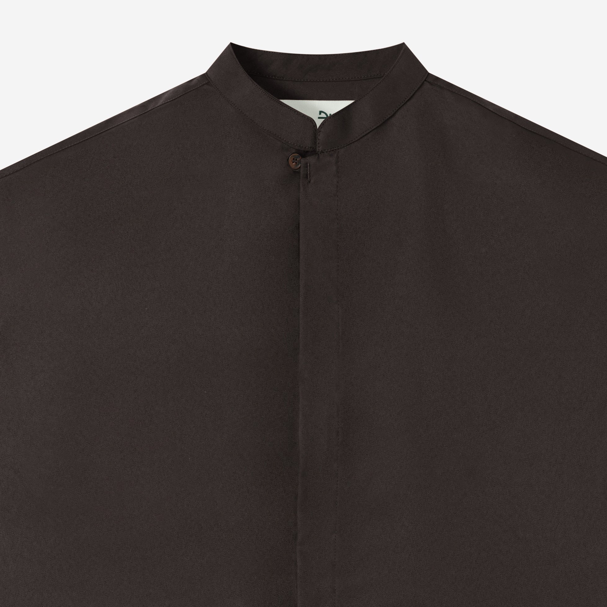 Zayd Shirt Long Sleeve - Dark Brown